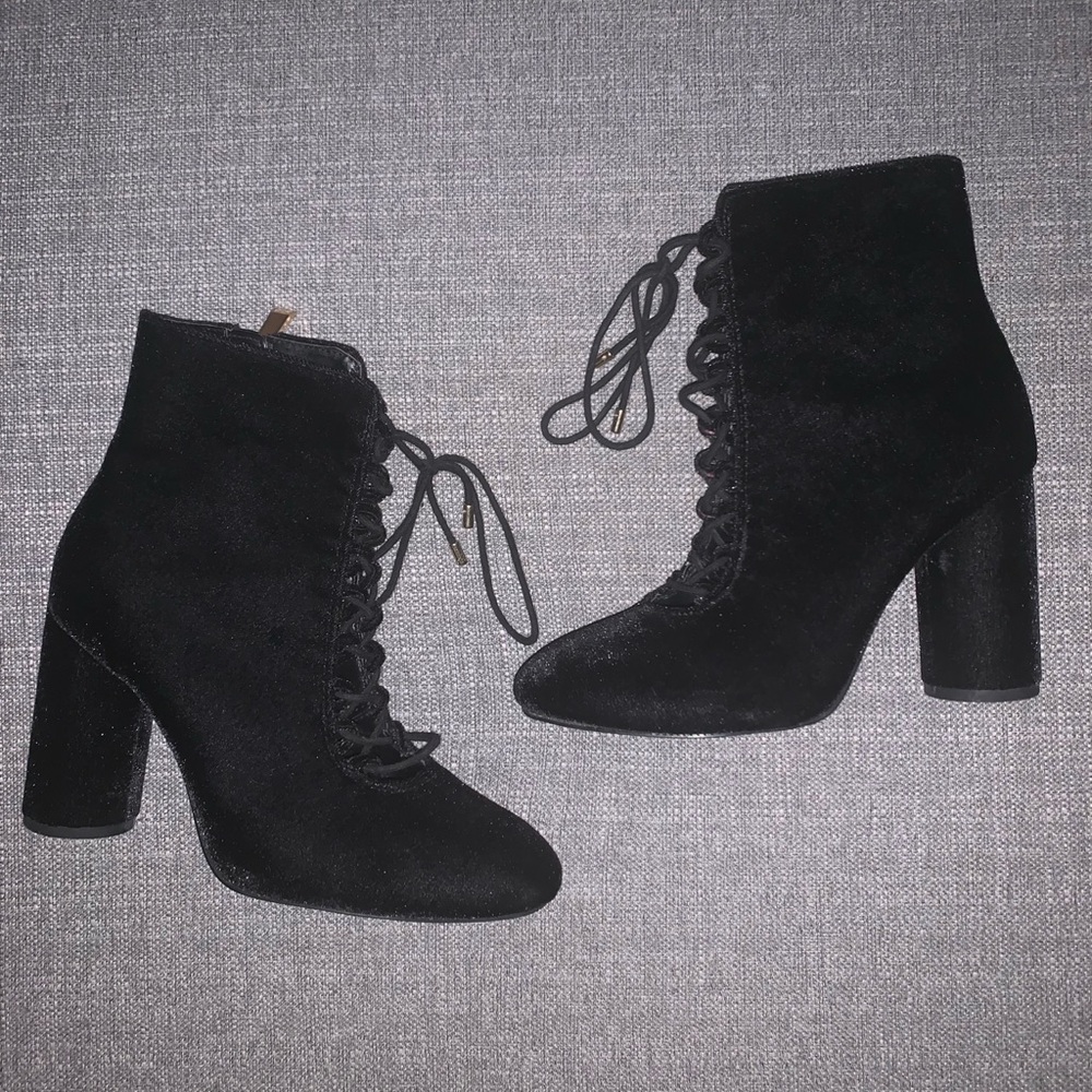 Zara lace up booties